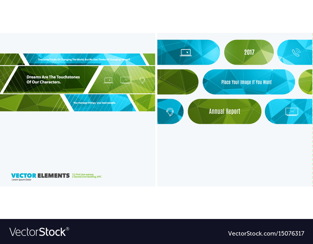 Abstract design elements for graphic layout