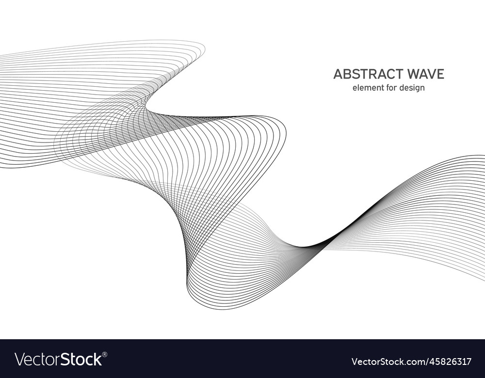 Abstract wave element for design digital