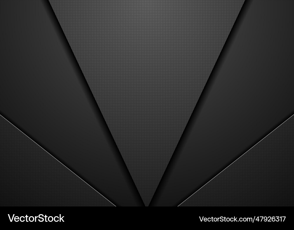 Black abstract concept technology background Vector Image