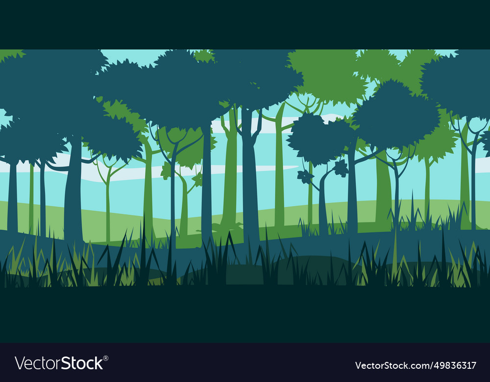 Waldlandschaft horizontal nahtlos