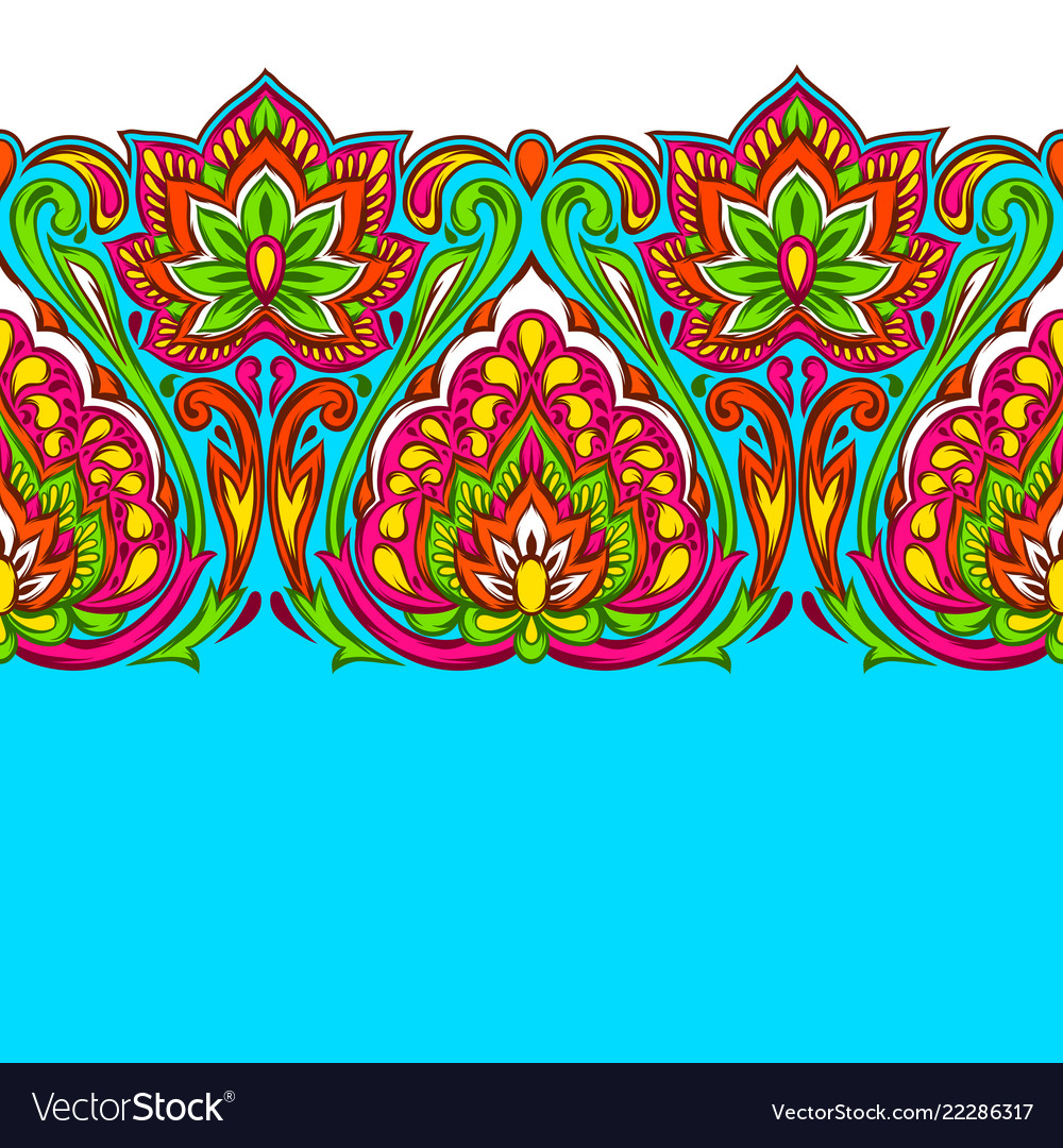 Indian Ethnic Floral Pattern