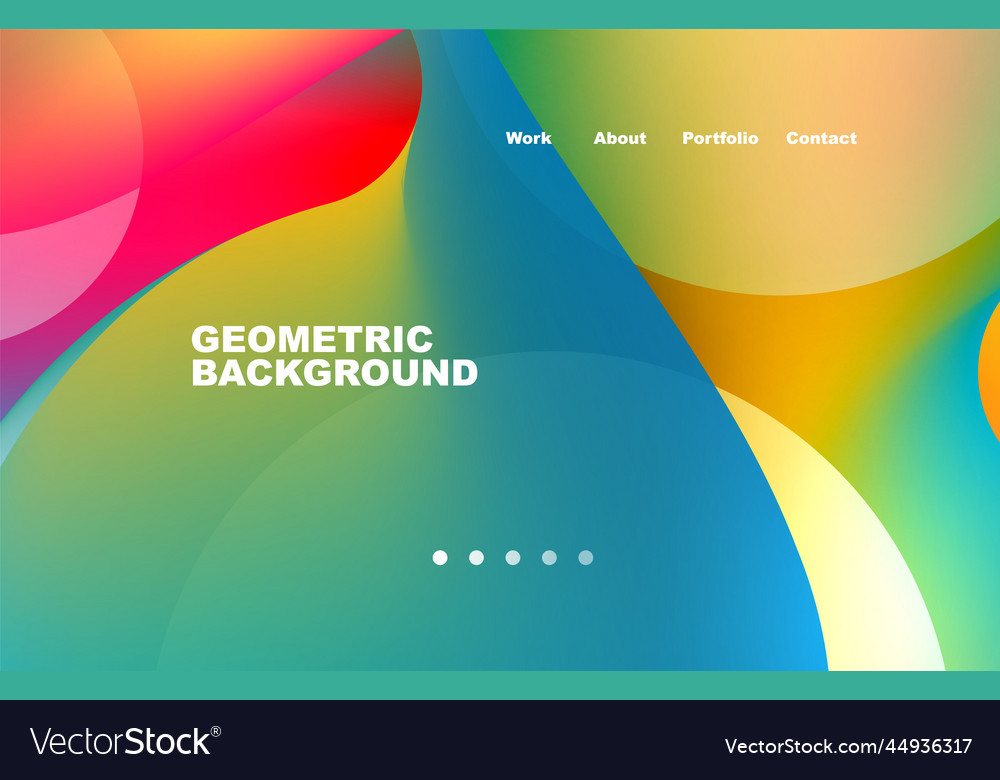 Landing page abstract liquid background flowing