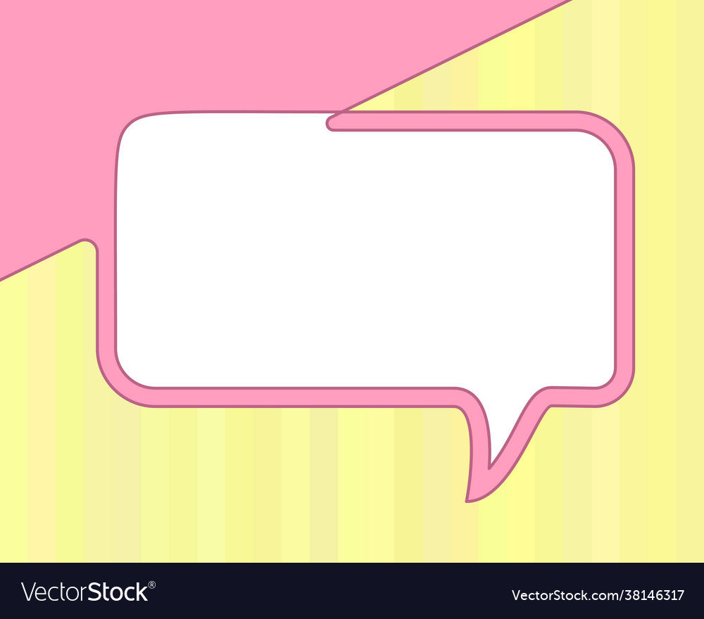 Rectangular speech bubble made one continuous Vector Image Rectangular speech bubble made one continuous