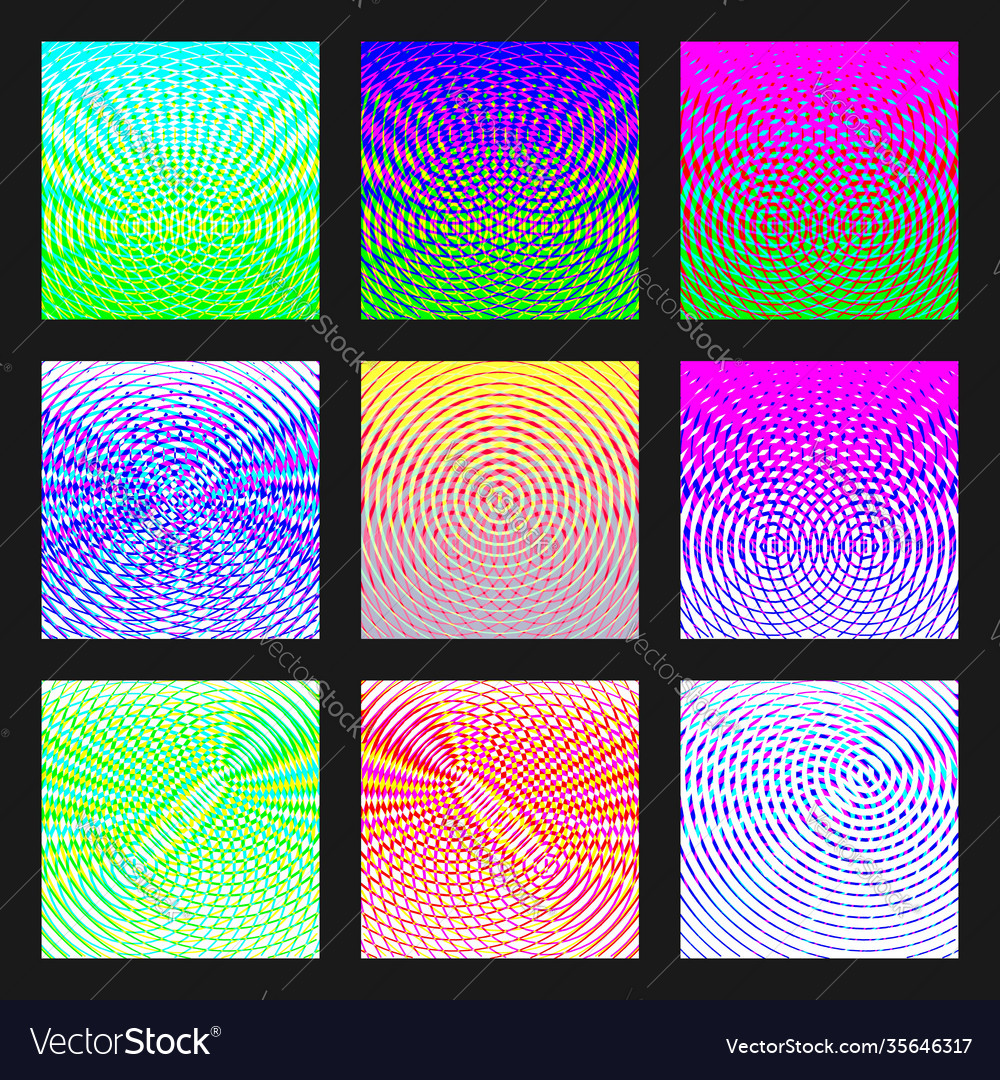 Set abstract multicolored backgrounds vector image Set abstract multicolored backgrounds