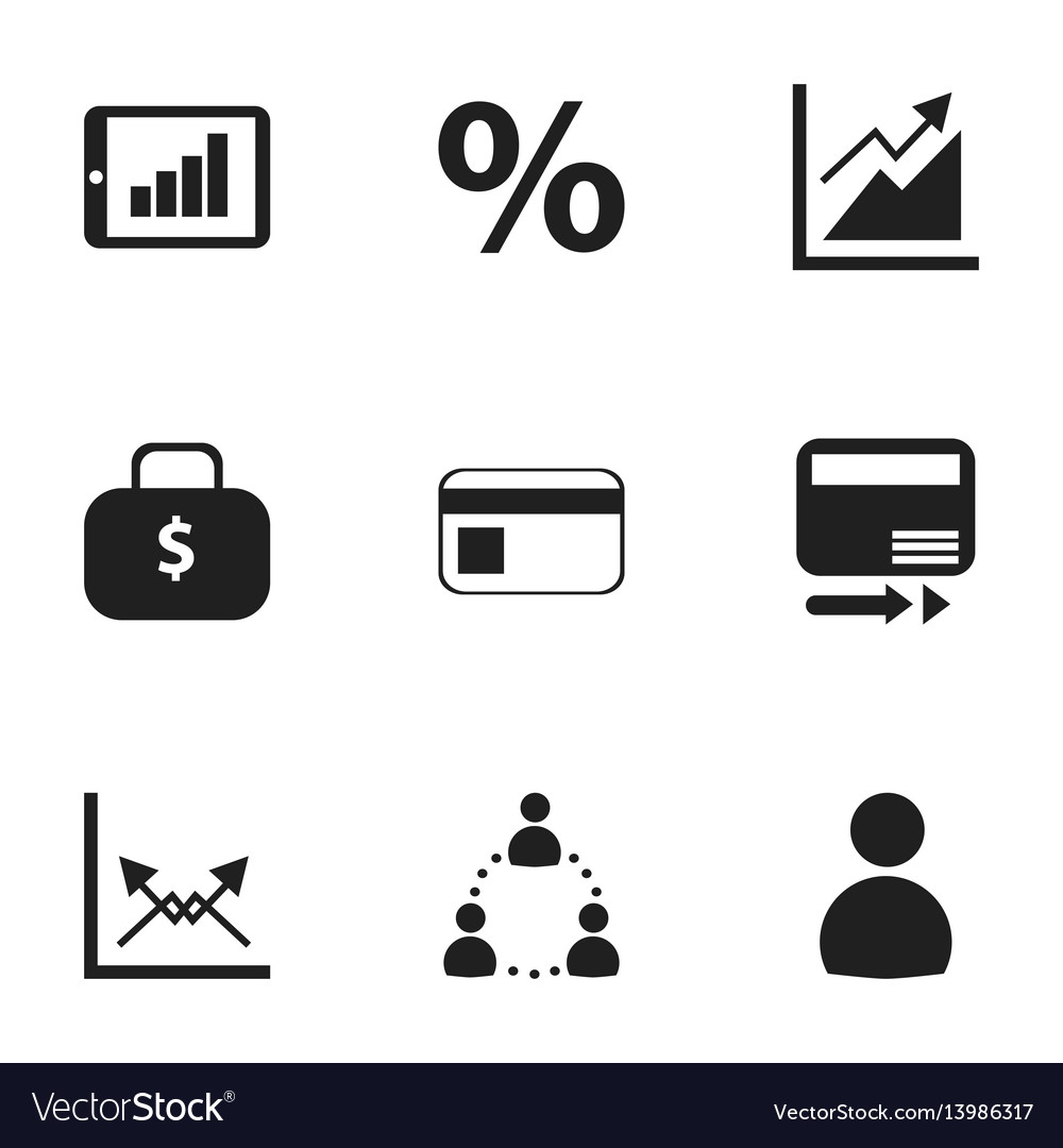 Set of 9 editable logical icons includes symbols