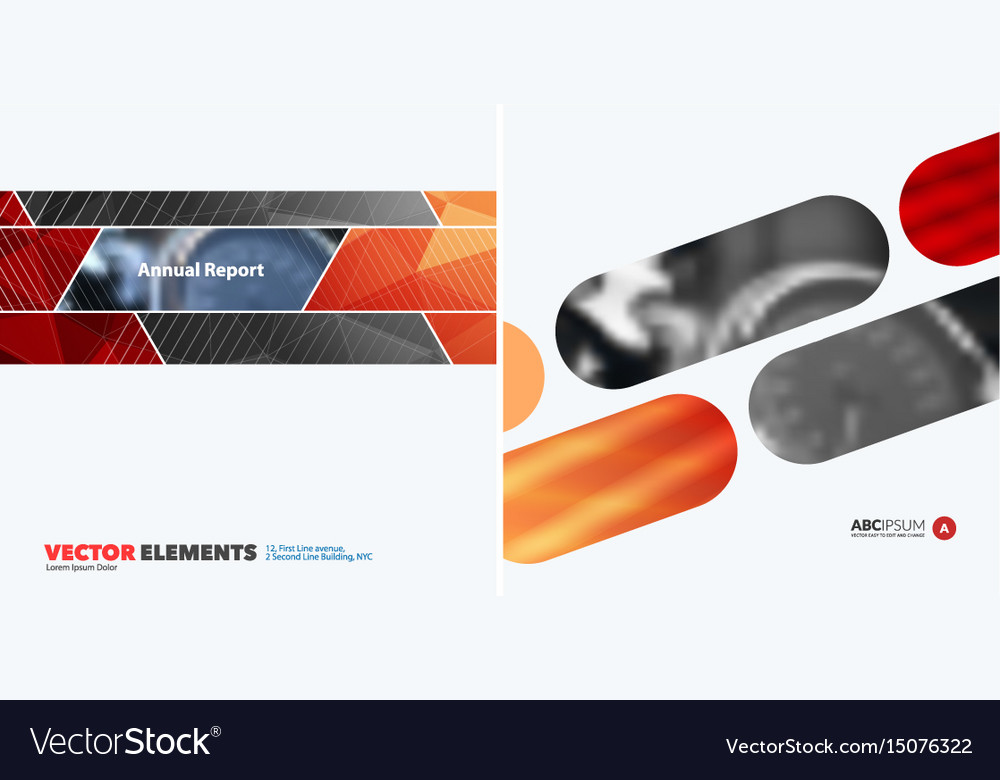 Abstract design elements for graphic layout