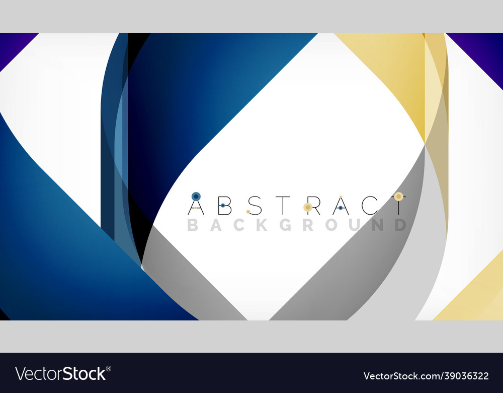 Abstract square shape with overlapping waves