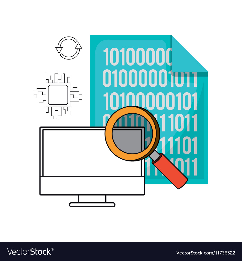 Big data related icons image