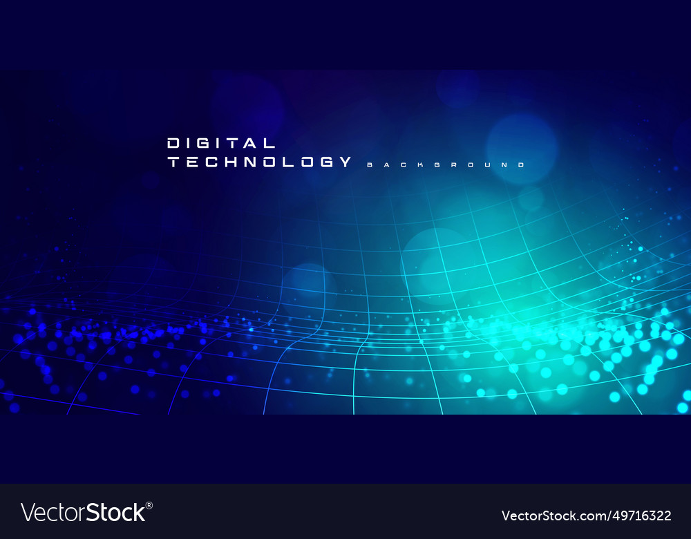 Digital technology internet network speed connect vector image Digital technology internet network speed connect