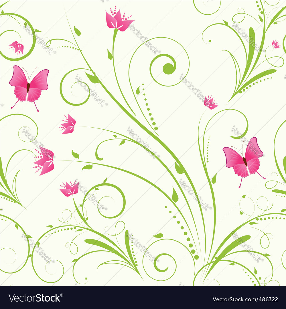 Floral ornament pattern Royalty Free Vector Image