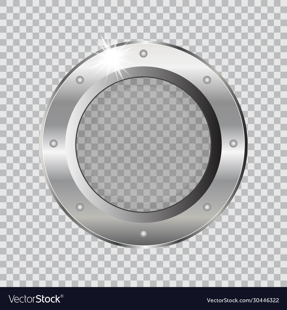 Metal ship porthole isolated on Royalty Free Vector Image
