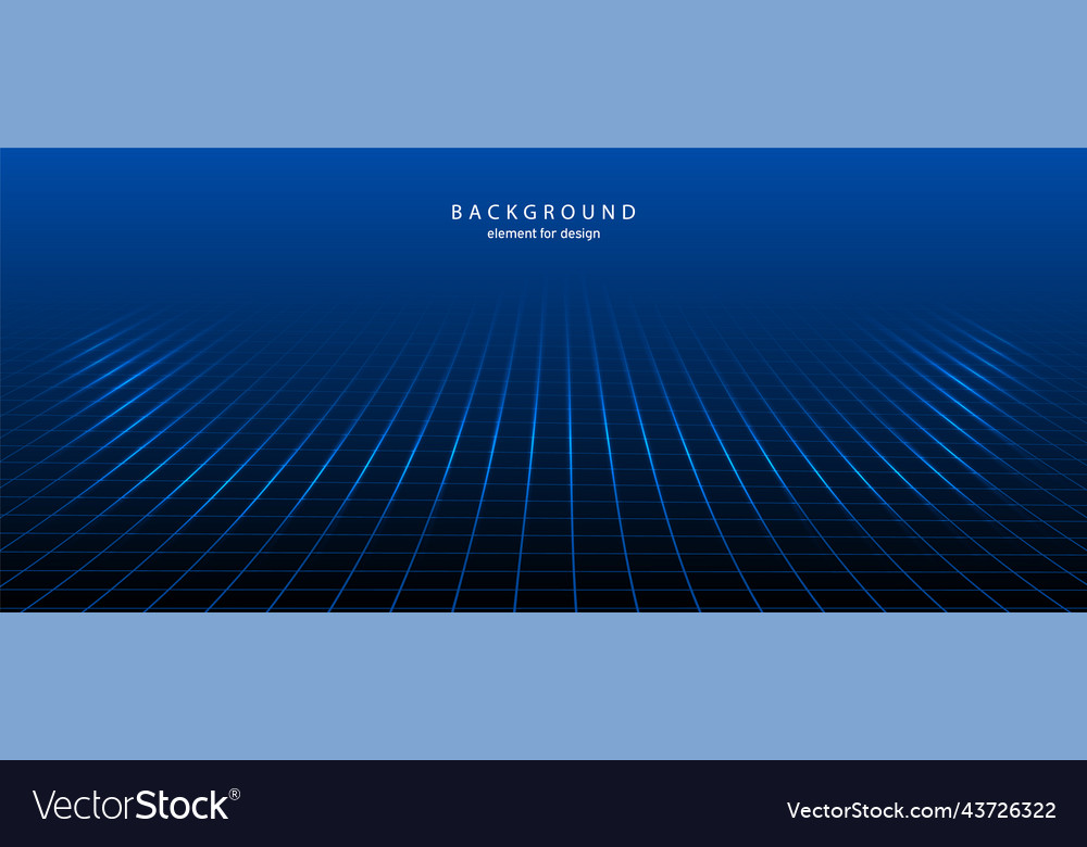 Perspective grid with depth of field effect