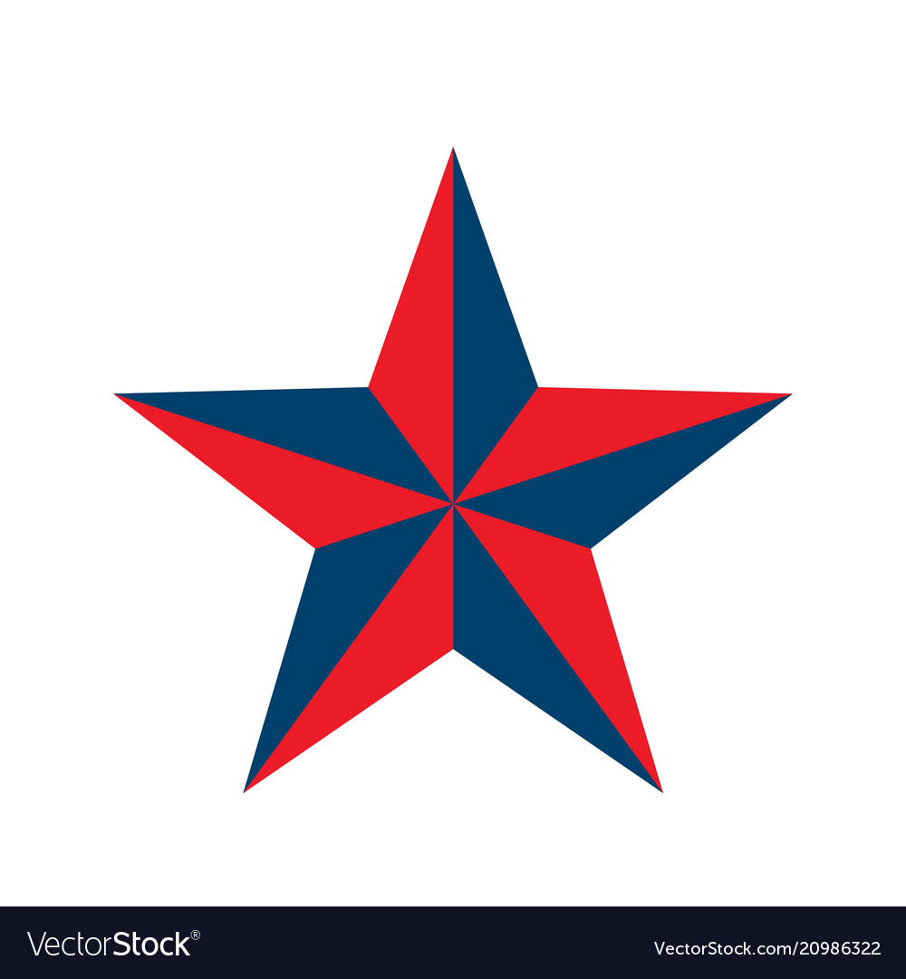 Retro Star Icon - Patriotic Style