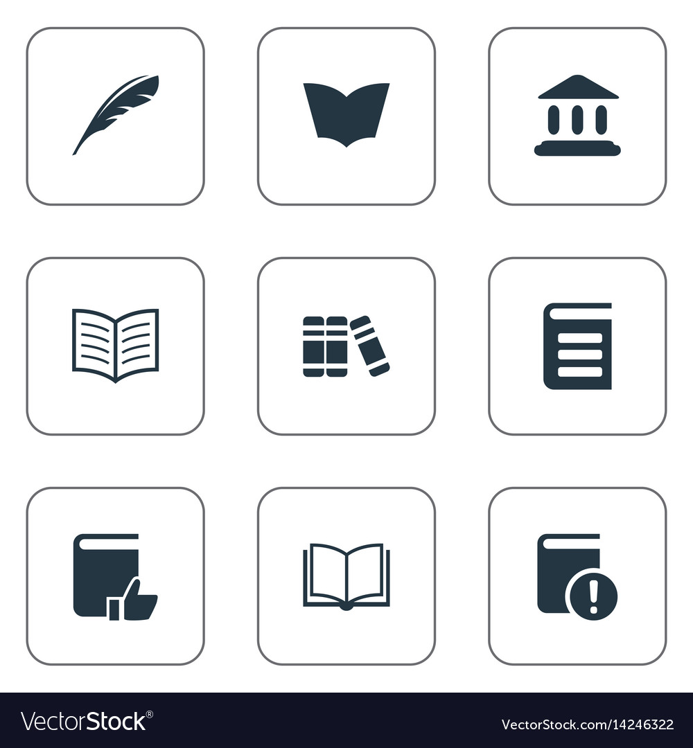 Set of simple knowledge icons