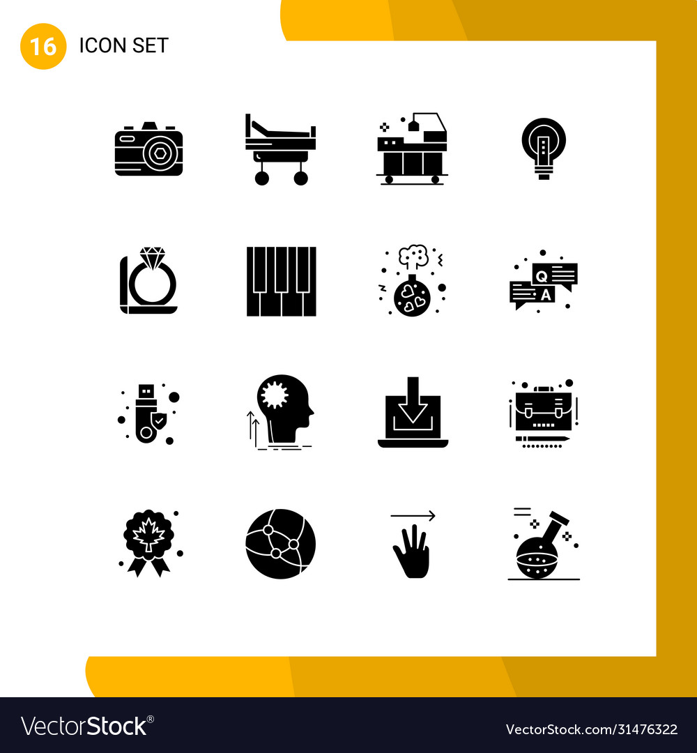 Stock-Symbol-Pack 16 Linienzeichen und Symbole