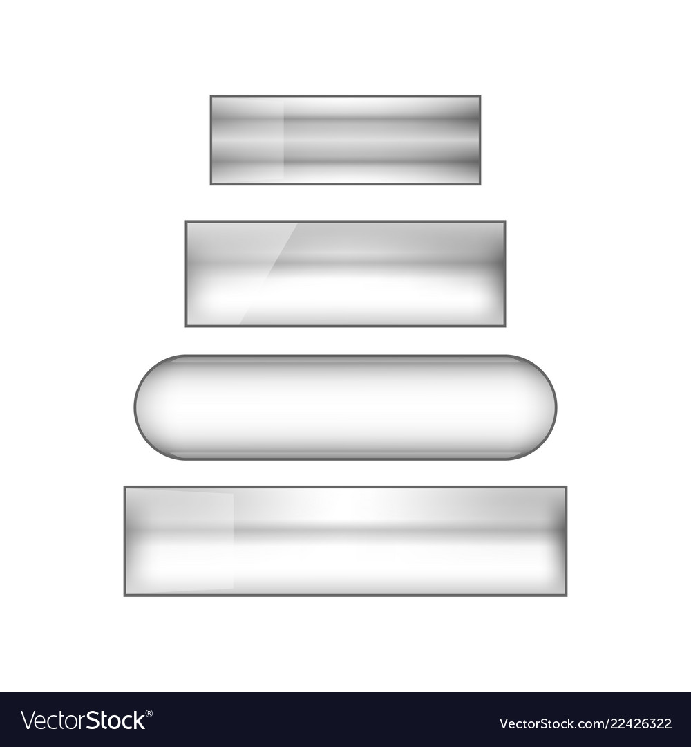 Web buttons set vector image Web buttons set