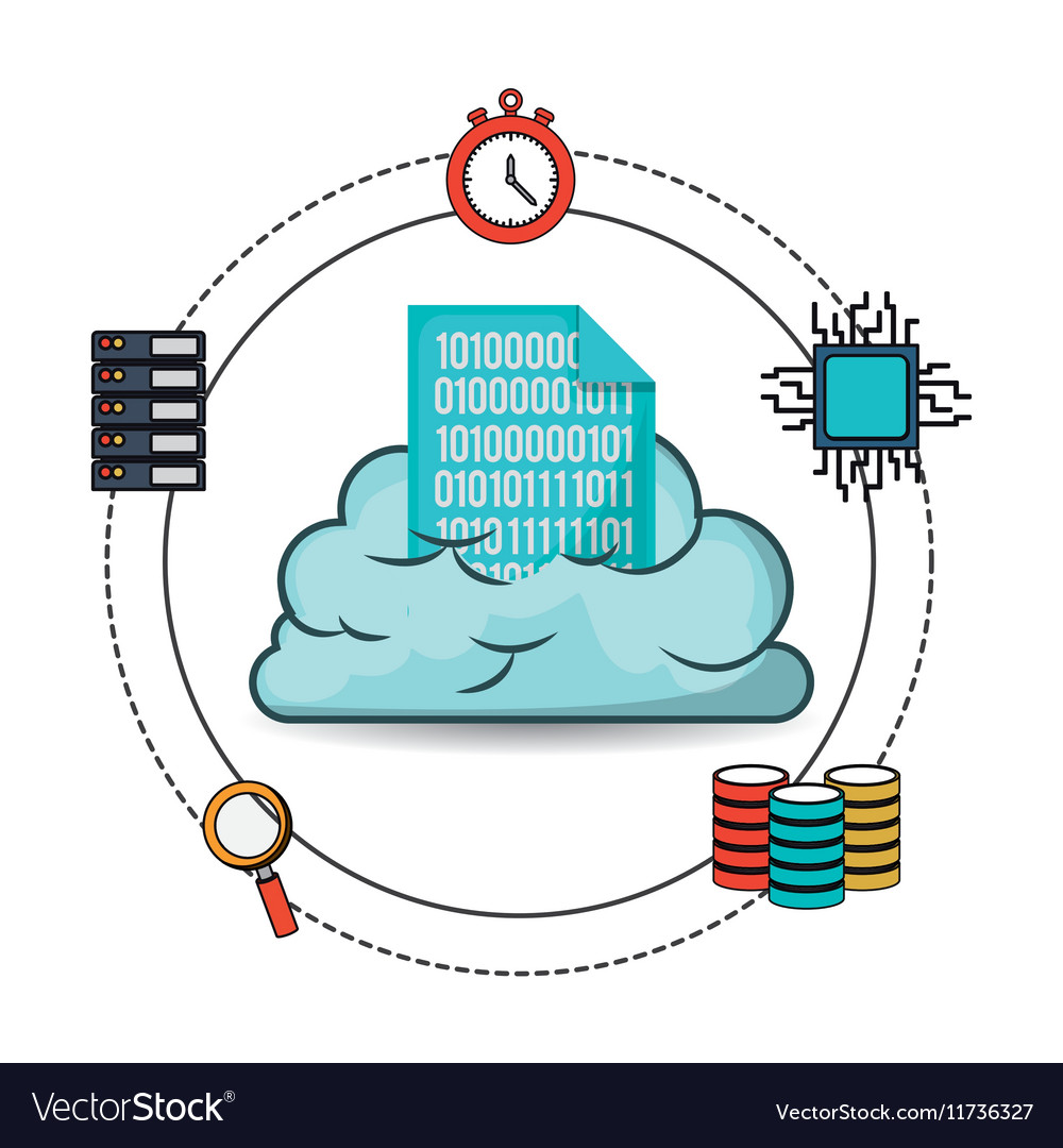 Big data related icons image