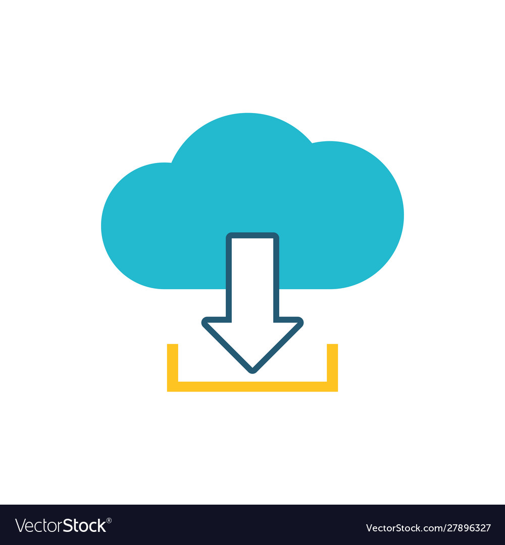 Cloud computing server isolated icon