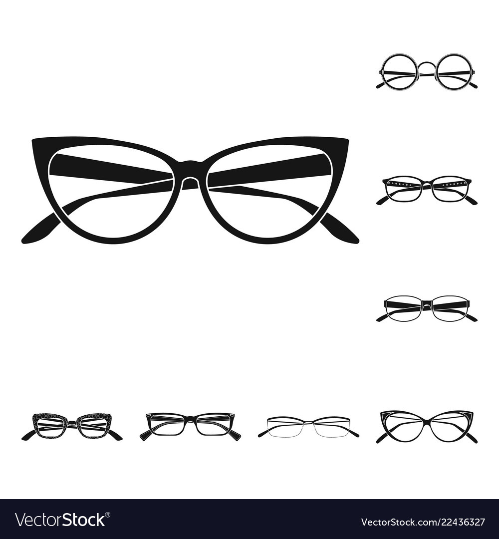 Glasses and Frame Icon Set