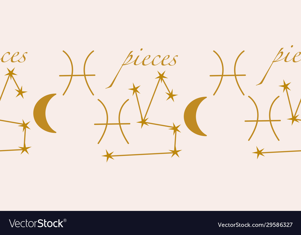 Horizontal border with pieces elements vector image Horizontal border with pieces elements