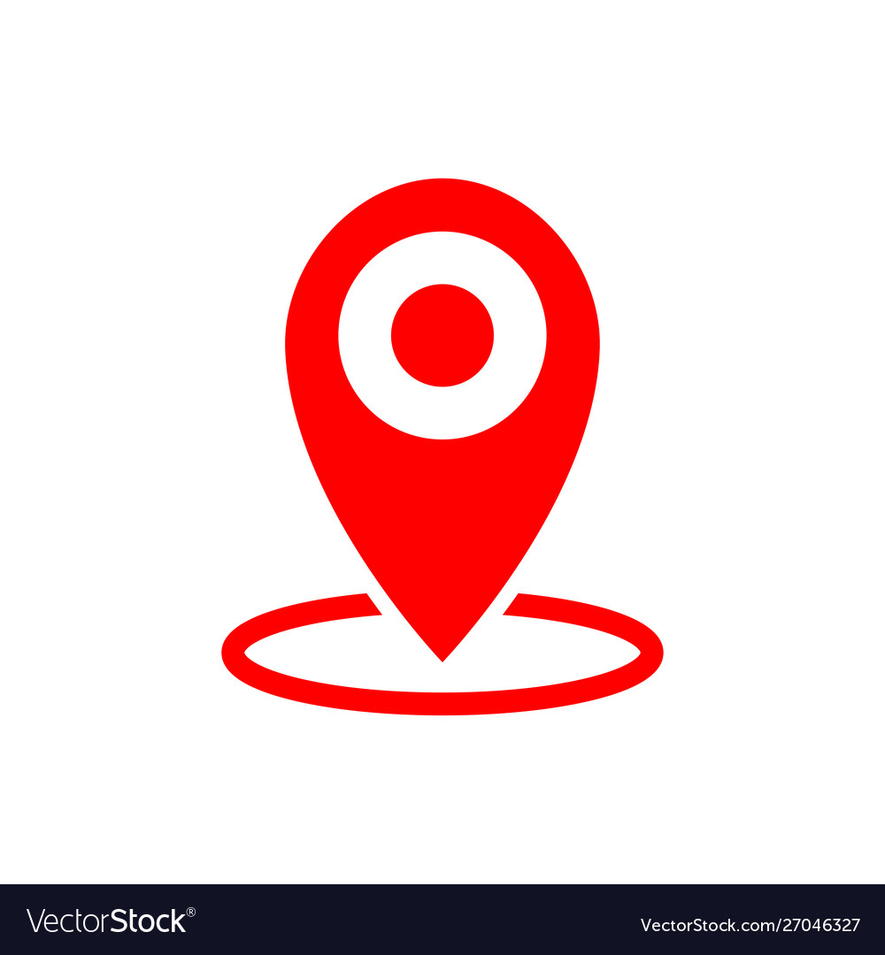 Location map icon gps pointer mark symbol vector image Location map icon gps pointer mark symbol