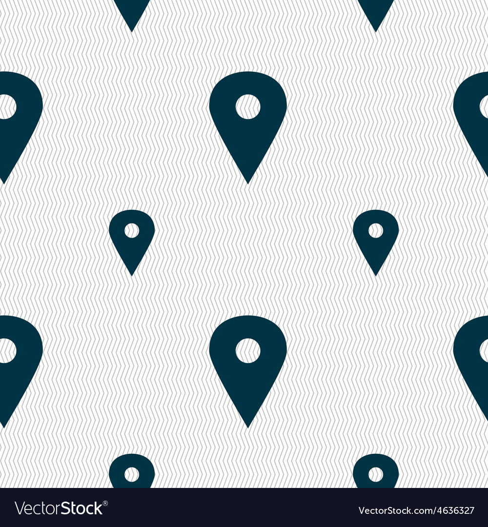 Map pointer gps location icon sign seamless
