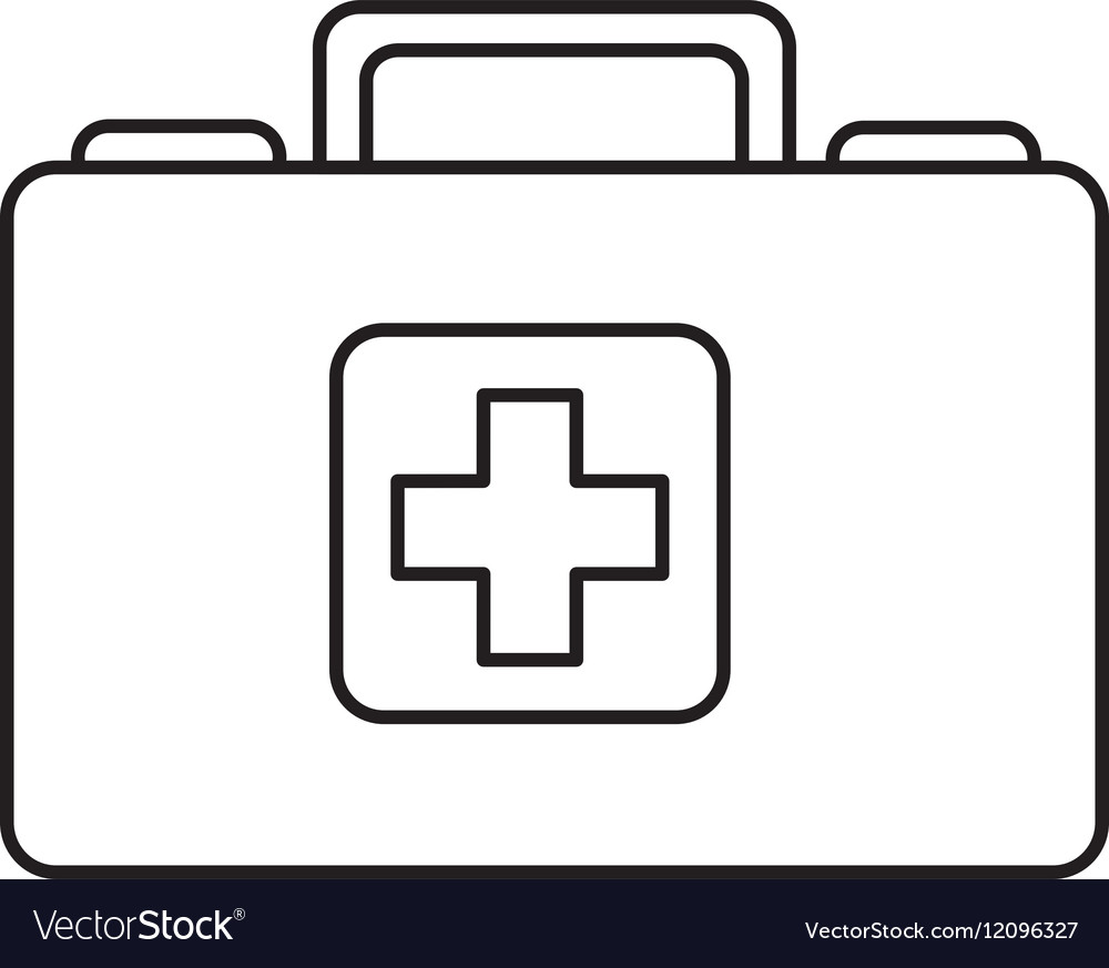 Medical kit isolated icon