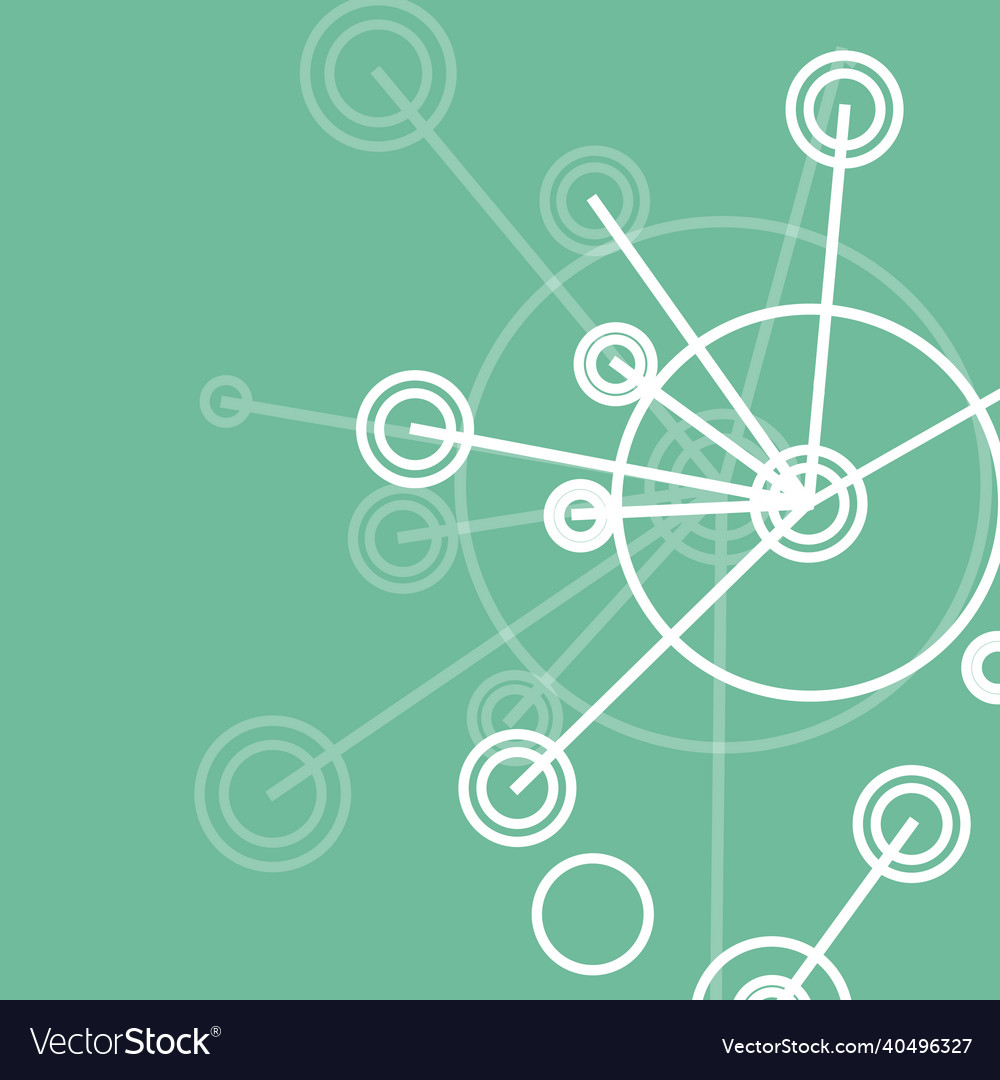 Molecular level scientific vector image Molecular level scientific