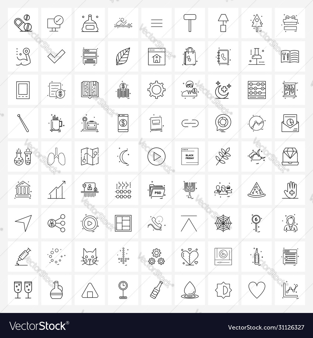 Set 81 ui icons and symbols for list check