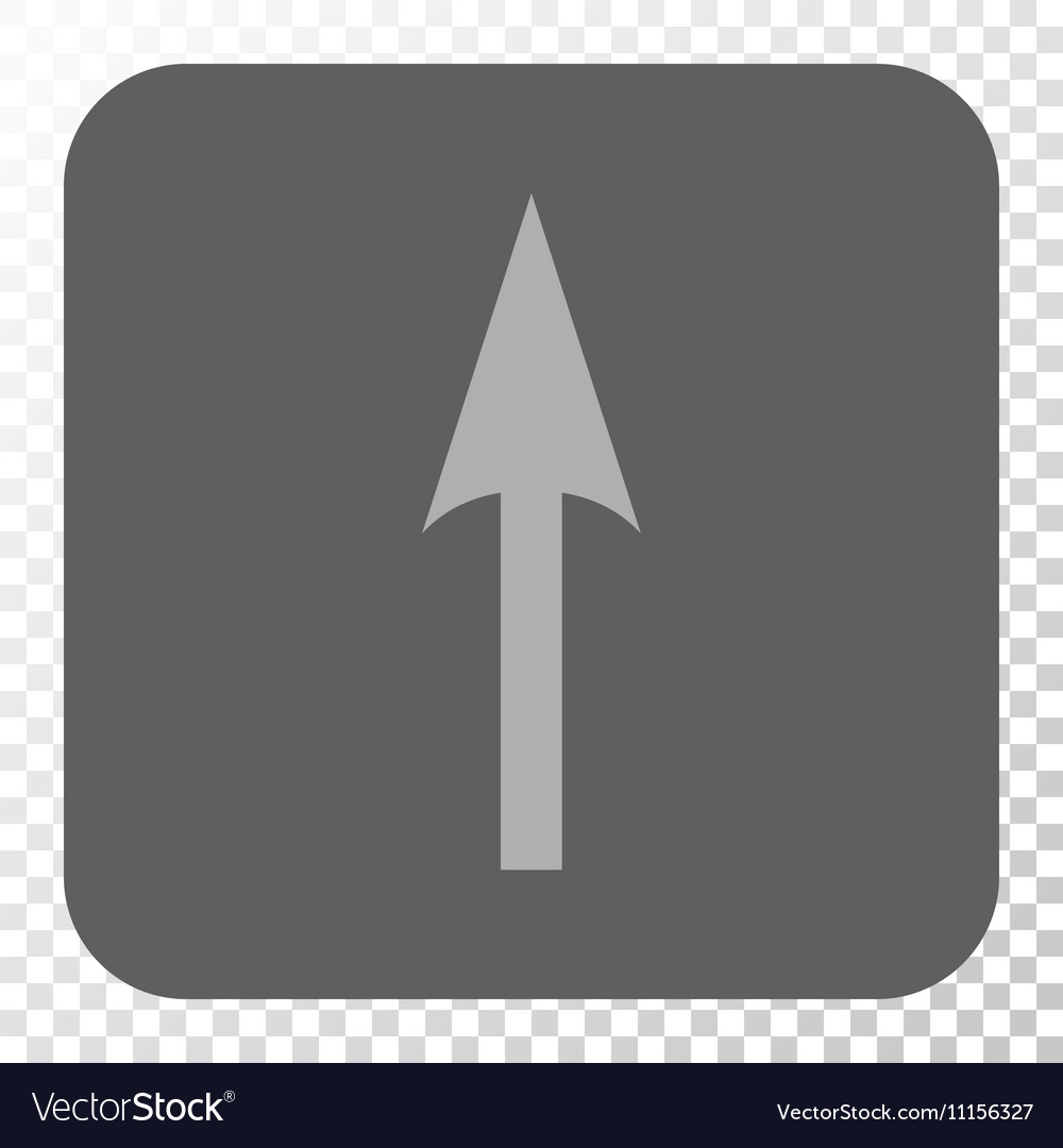 Sharp arrow up rounded square button