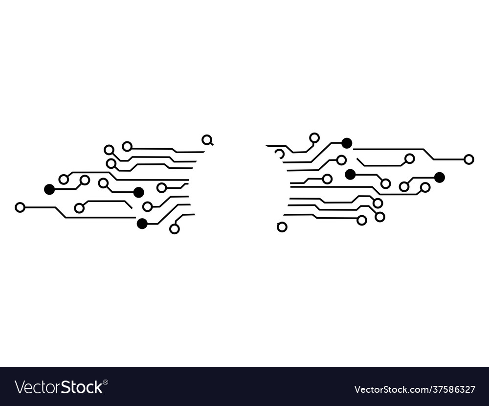 Technology circuit board background texture vector image Technology circuit board background texture