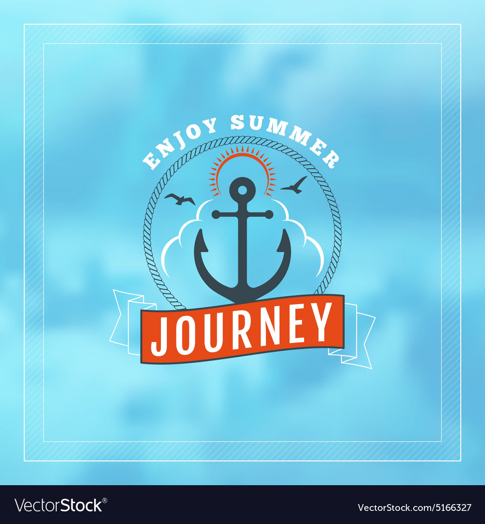 Vintage hipster summer holidays label or badge