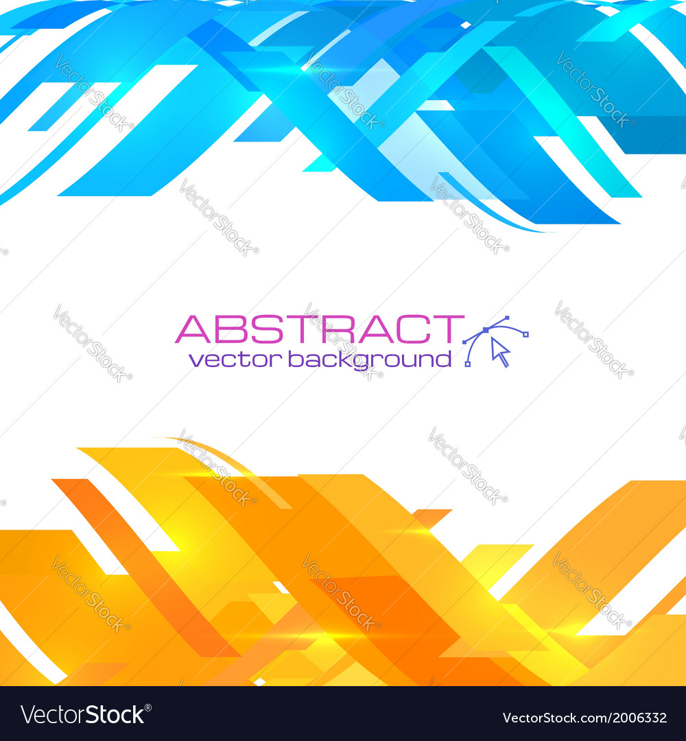 Abstract blue and orange background Royalty Free Vector