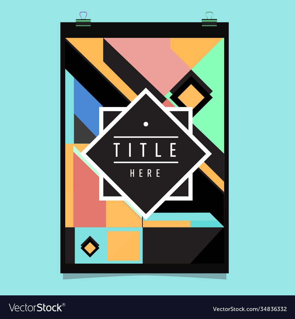 Abstract colorful geometric pattern background Vector Image Abstract colorful geometric pattern background