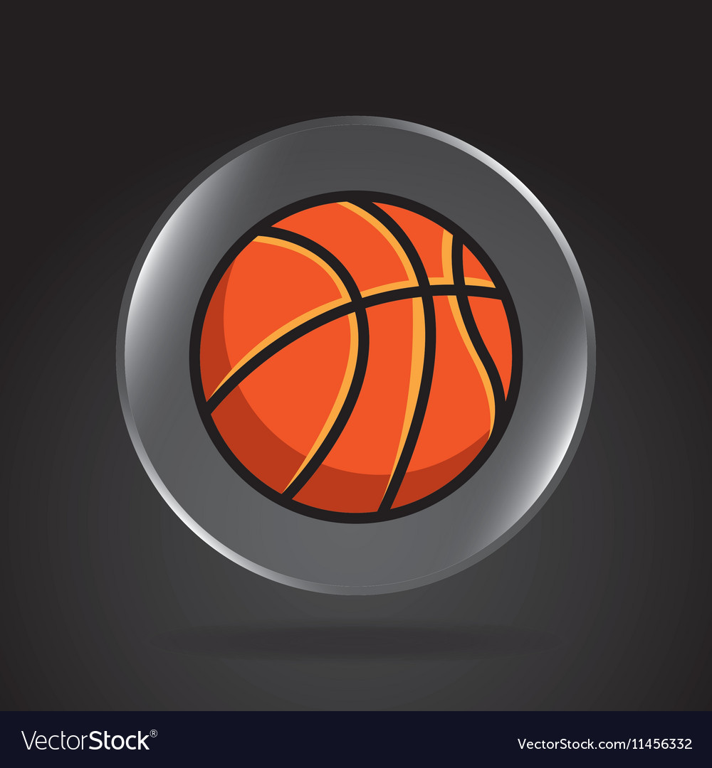 Basketball sport emblem icon