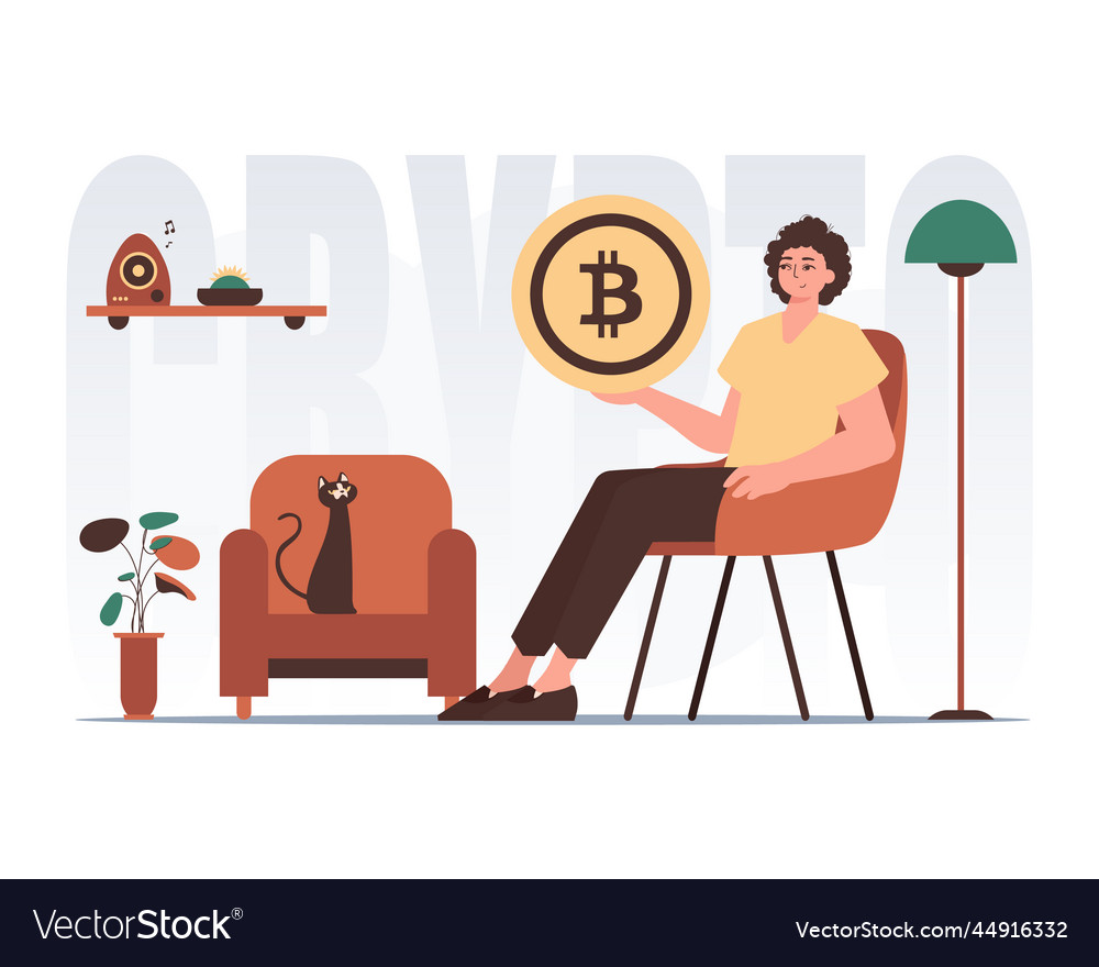 Concept of mining and extraction bitcoin Vector Image Concept of mining and extraction bitcoin