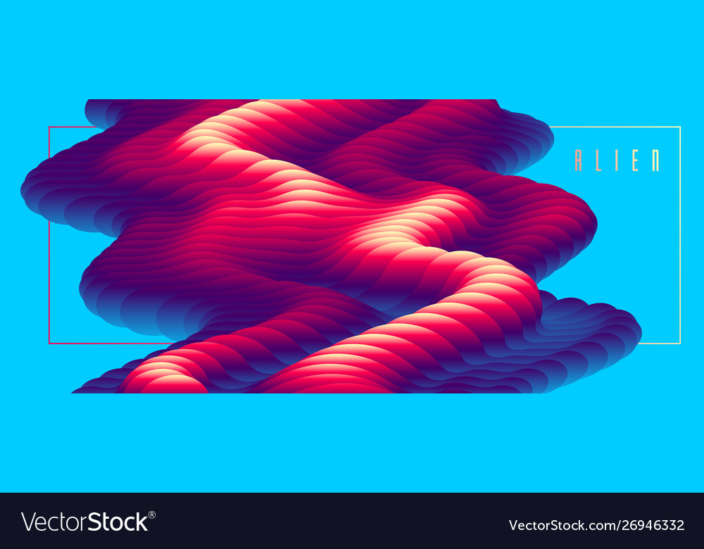 Dimensional gradient shape element for design vector image Dimensional gradient shape element for design