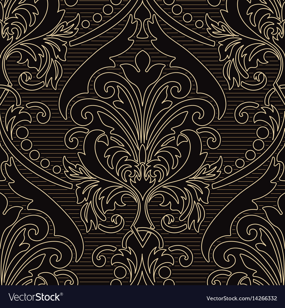 Elegant Damask Floral Pattern