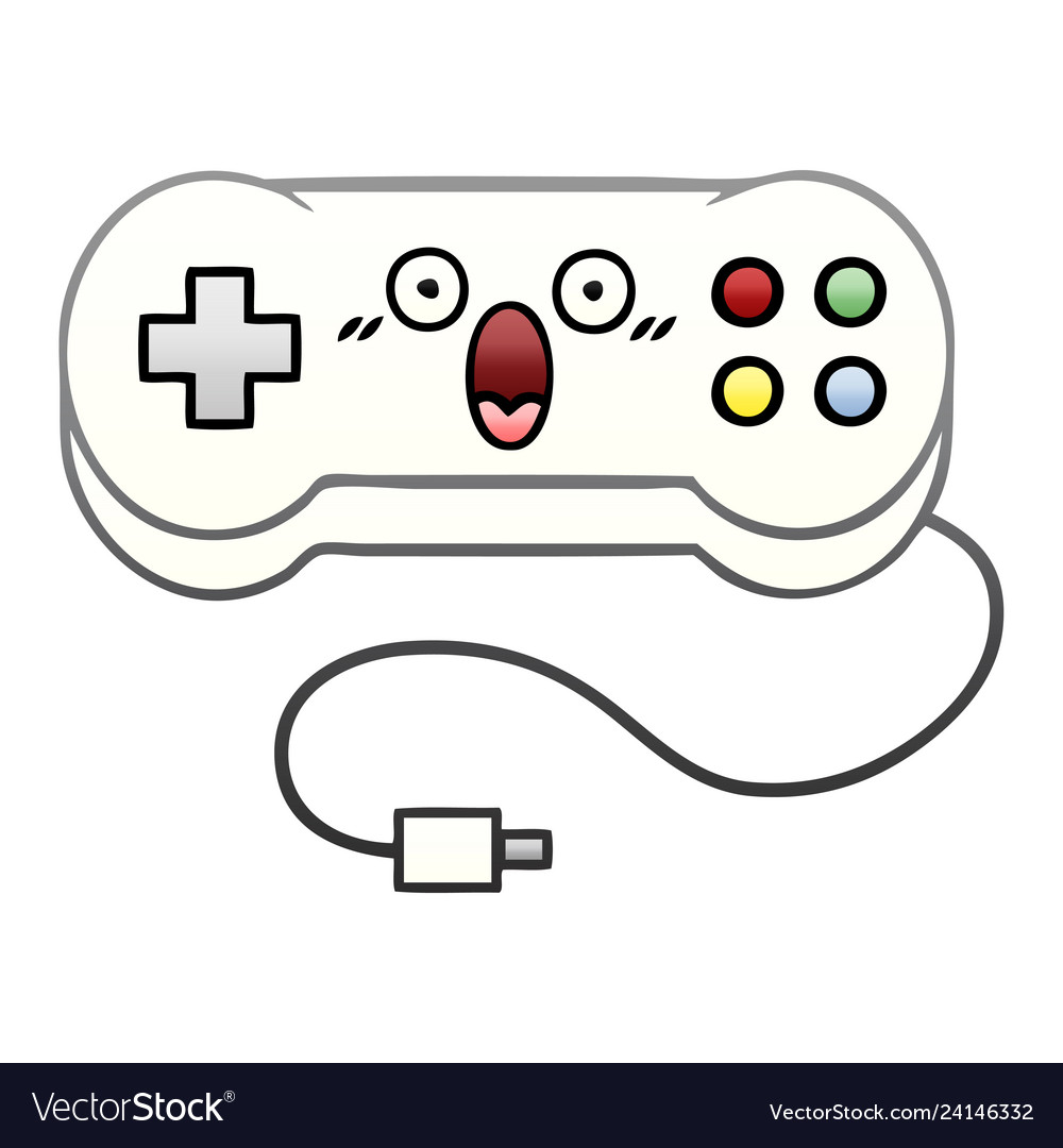 Gradient shaded cartoon game controller
