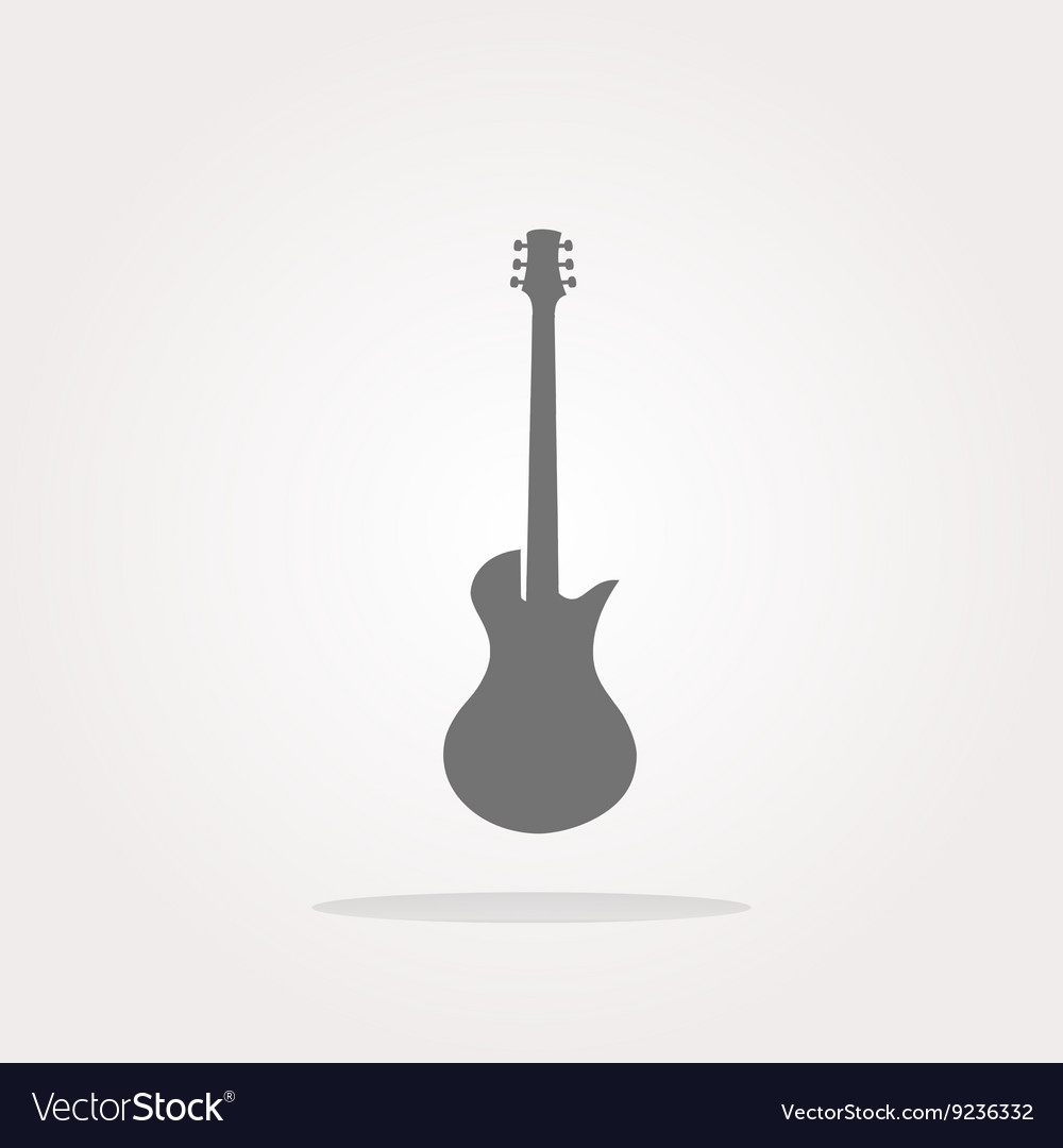 Guitar-Symbol-Taste isolierte Webkunst