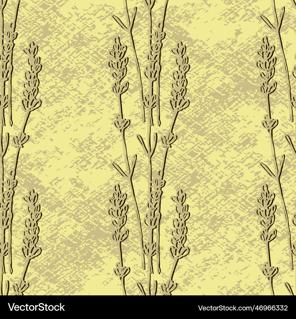 Lavender seamless pattern Royalty Free Vector Image
