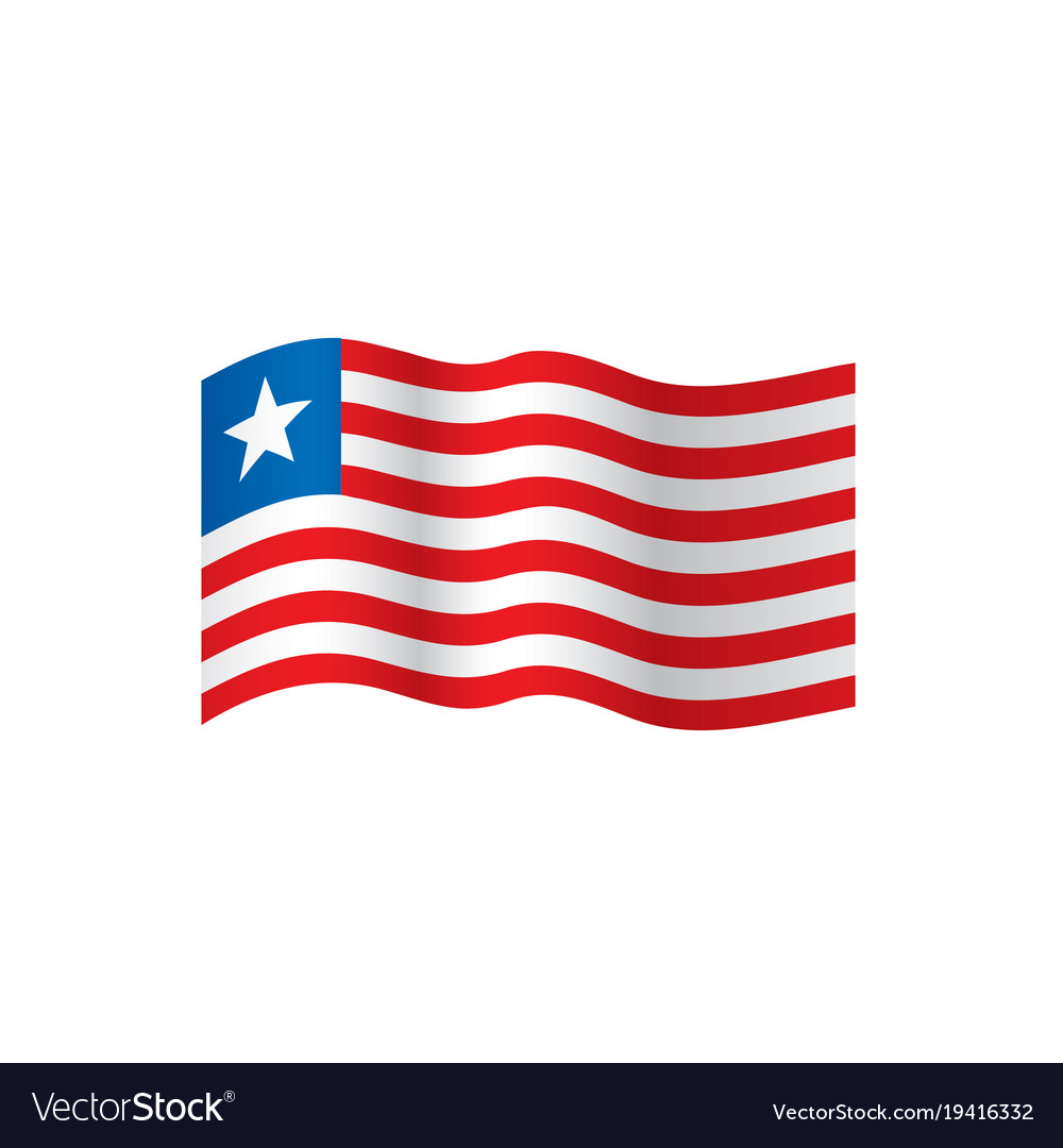 Liberia Flag Royalty Free Vector Image - VectorStock