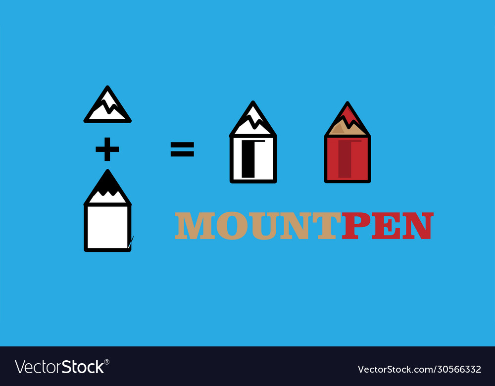 Mountpen mount pencil logo