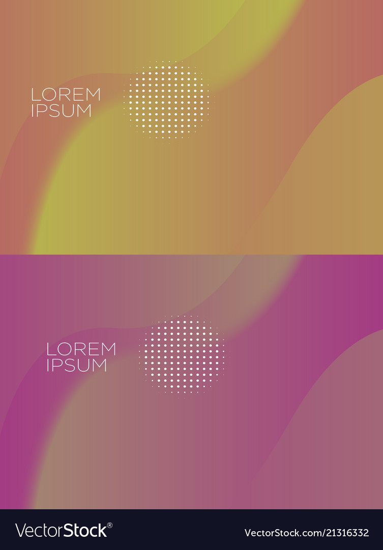 Smooth abstract colorful backgrounds set - eps10
