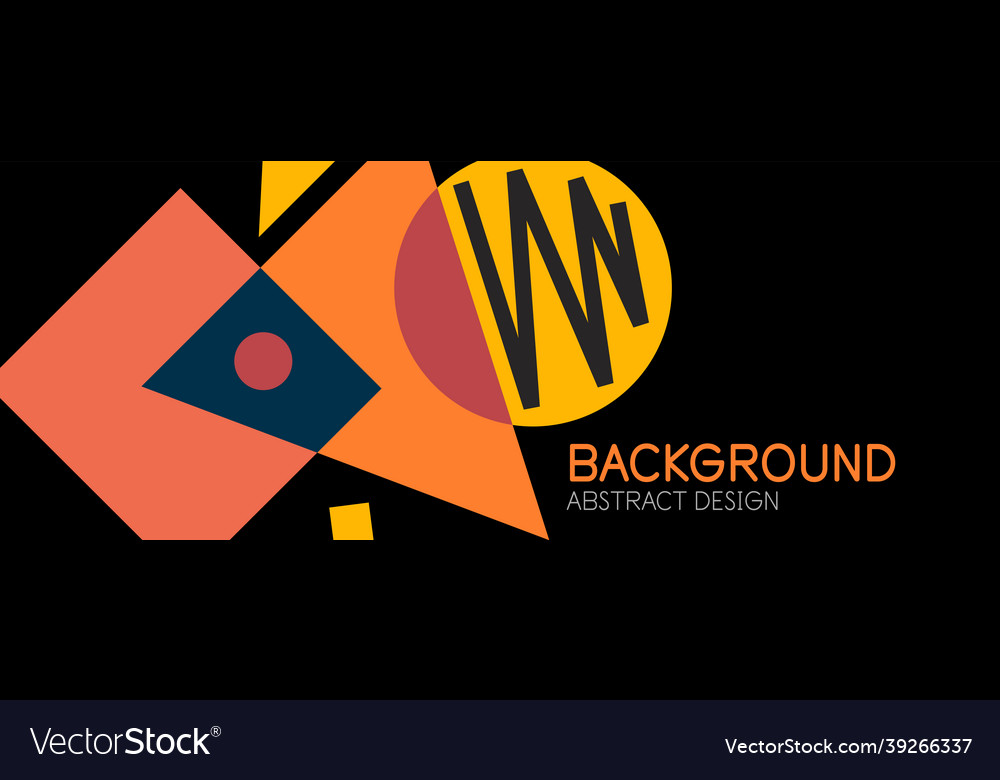 Abstract background blocks lines triangles vector image Abstract background blocks lines triangles