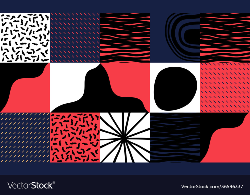 Abstract hand-drawn pattern design