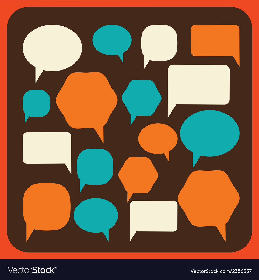 Bubble design over red background