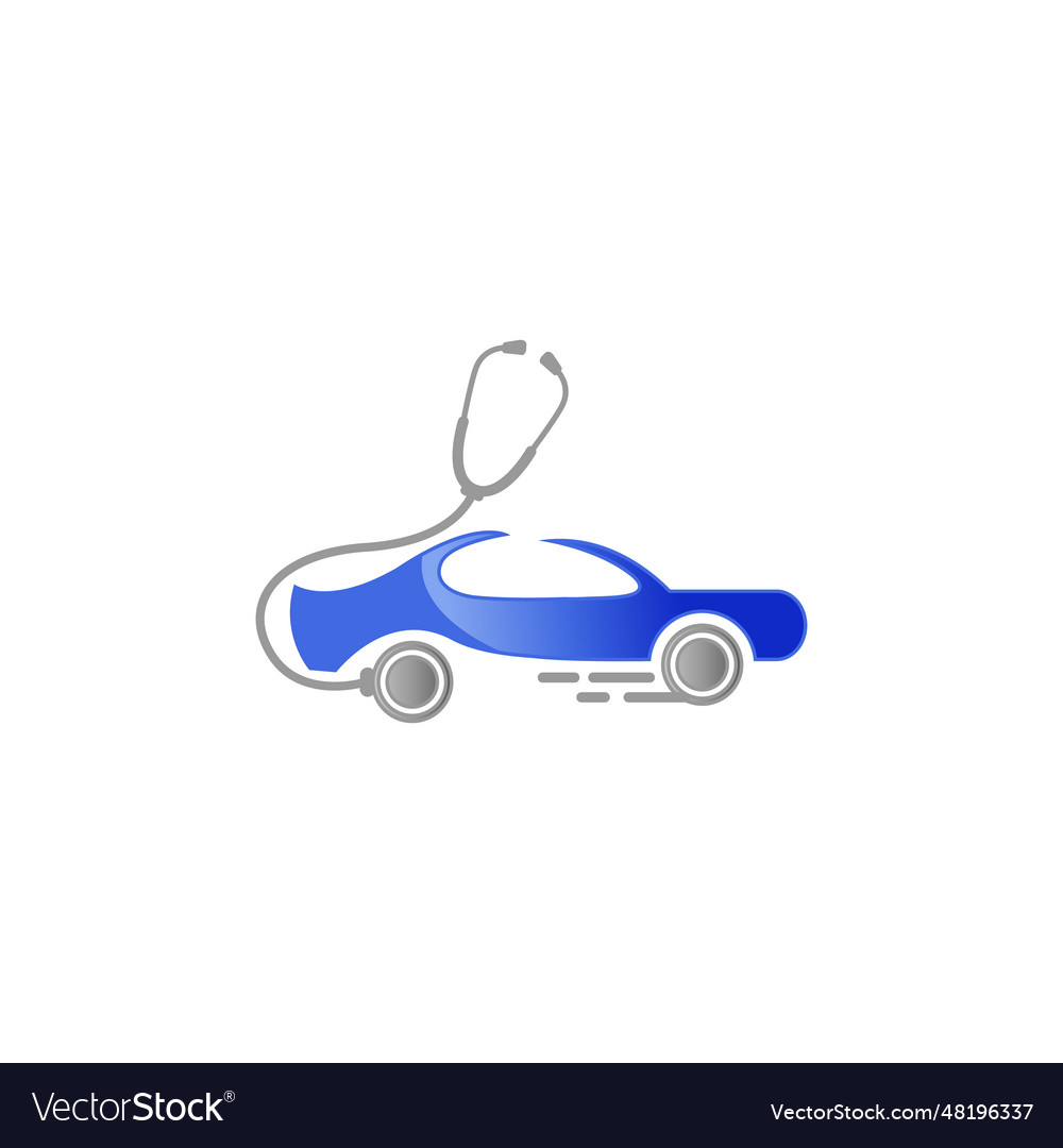 Car doctor service logo design car Royalty Free Vector Image