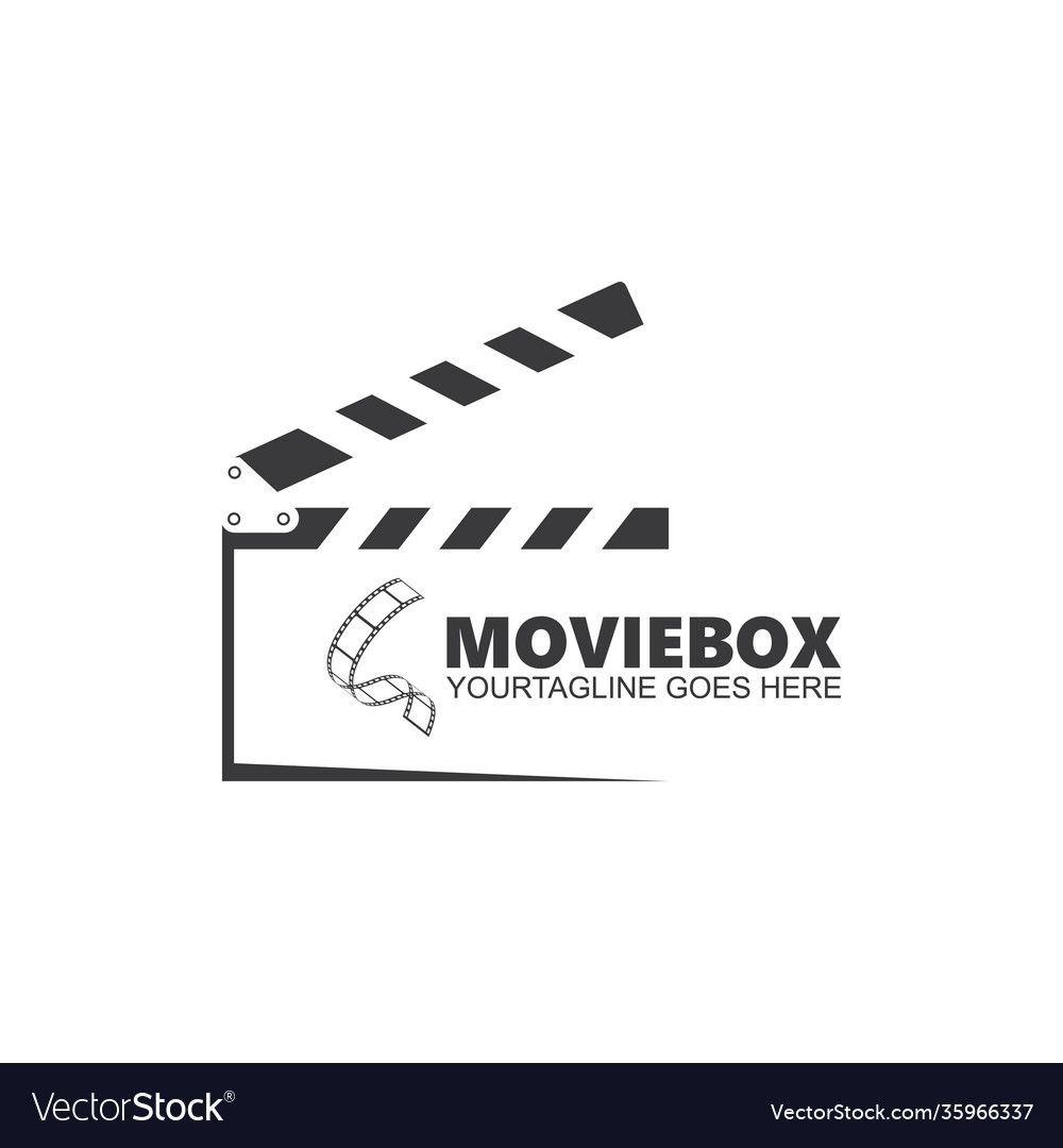 Clapperboard icon element Vector Image Clapperboard icon element