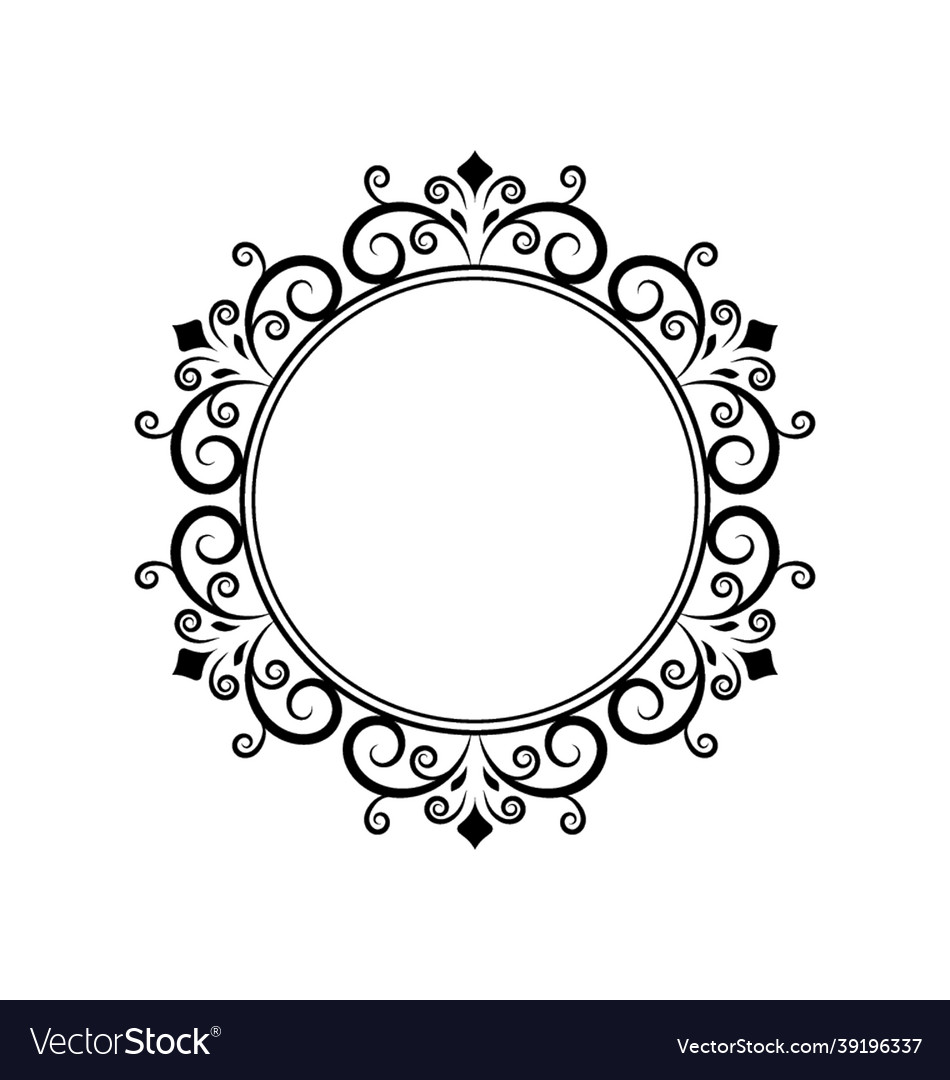 Decorative monogram Royalty Free Vector Image - VectorStock